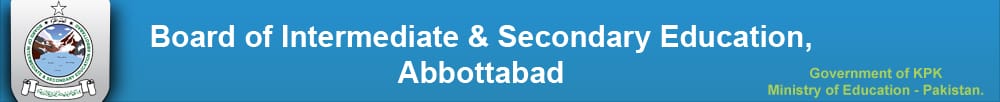 BISE Abbottabad Board Matric BISE Abbottabad Board Matric