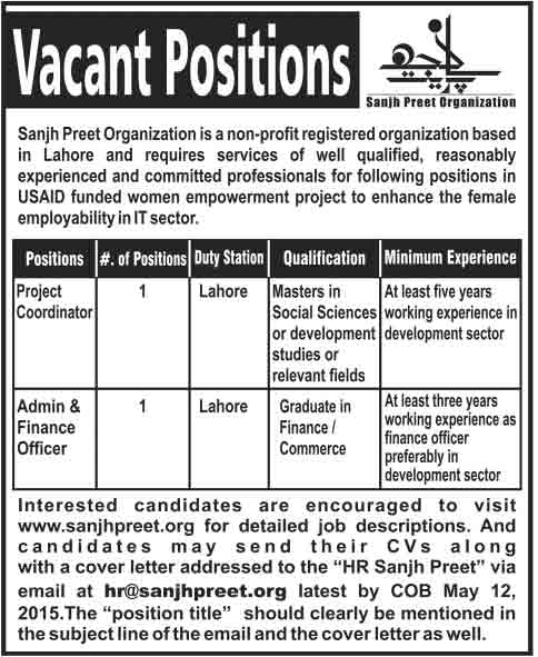 Sanjh-Preet-Organization-Jobs
